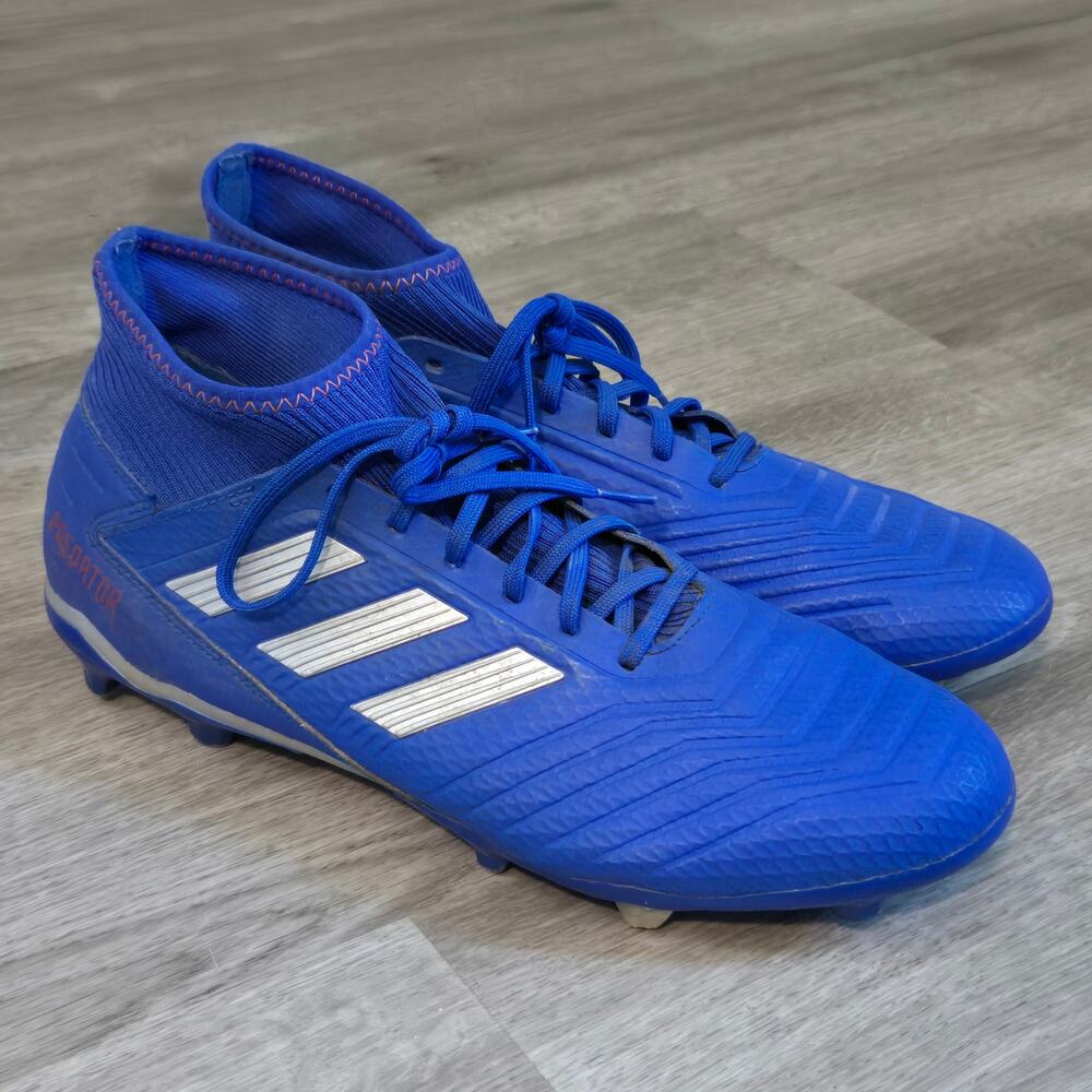 Adidas Predator 19.3 FG Soccer Cleat Men Size 12 Bold Blue Exhibit Pack